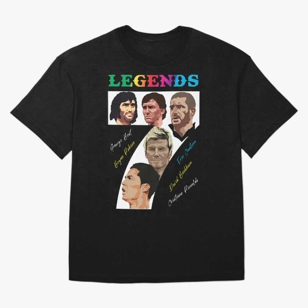 LEGENDS OF FOOTBALL Oversized T-Shirt Celebrate the Road through FIFA World Cup 2026 USA Canada Mexico Capturing Cristiano Ronaldo, Haaland and CR7, Argentina and Brazil Energy, Football Festival Excitement, Trophy Ambitions, Country Rivalries and