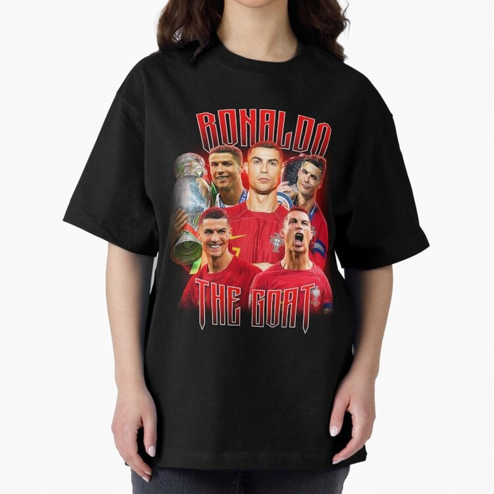 Cristiano Ronaldo Vintage Style Tee, Bootleg Tee, Bootleg T Shirt, Rap Tee Oversized T-Shirt Elevate FIFA World Cup 2026 Group Stage Spirit, Centered on France, Cristiano Ronaldo, Football Passion, Legendary Performances, Festival Vibes and