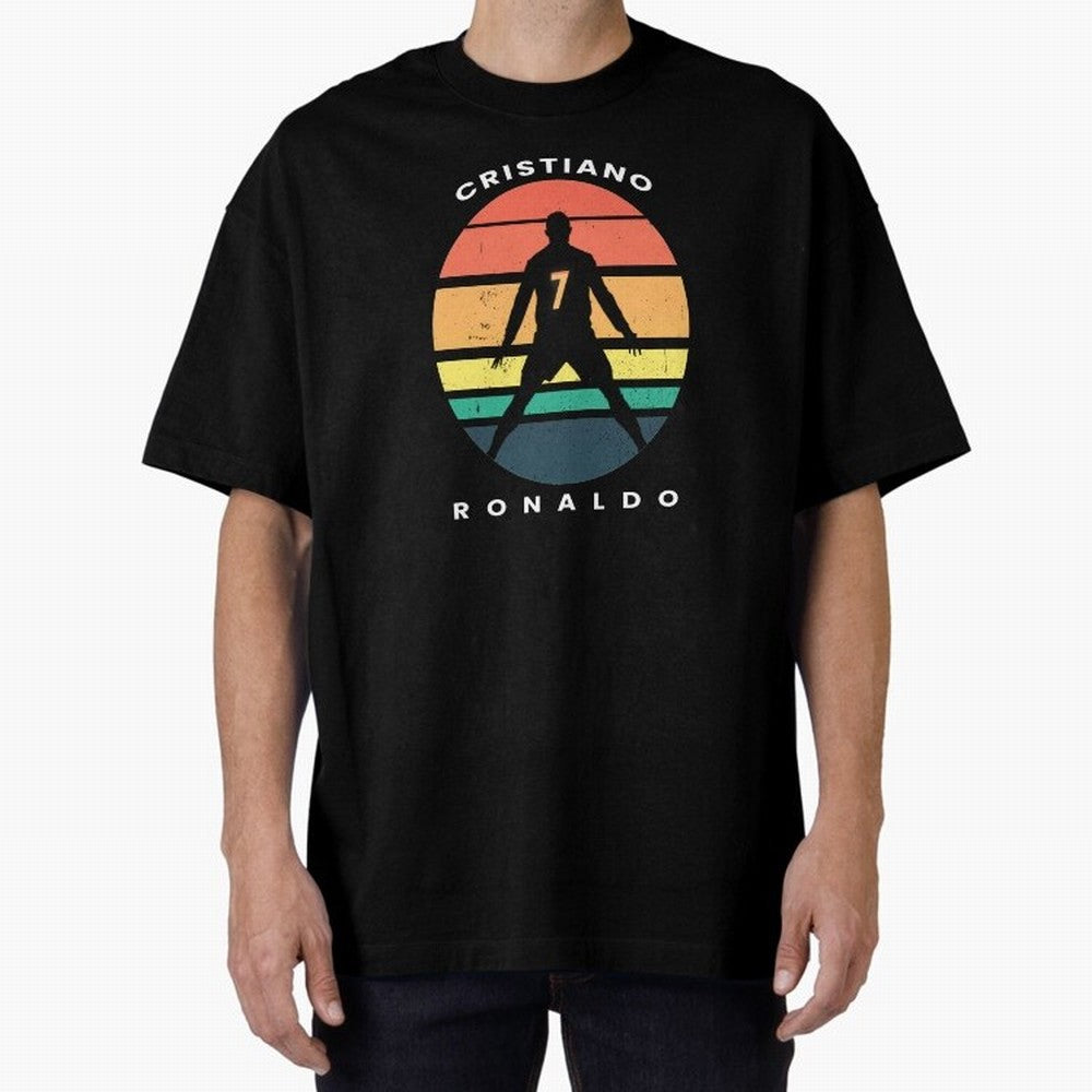 CRISTIANO RONALDO RETRO VINTAGE T-SHIRT Oversized T-Shirt Build Global Football Passion for FIFA World Cup 2026 USA Canada Mexico, Inspired by Cristiano Ronaldo, Haaland and CR7, Brazil, Portugal and Argentina, Tournament Hype, Historic Matchups,