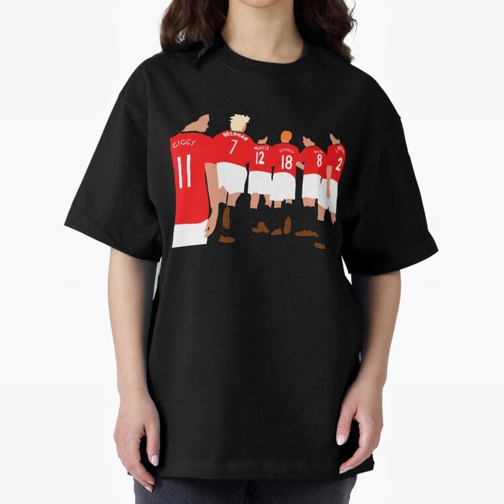 Class of 92 - Manchester United Legends Oversized T-Shirt Experience the Global Stage of FIFA World Cup 2026 USA Canada Mexico for Fans of Messi, Neymar and Mbappe and France and Portugal, Bringing Stadium Chants, National Pride, Trophy Dreams and
