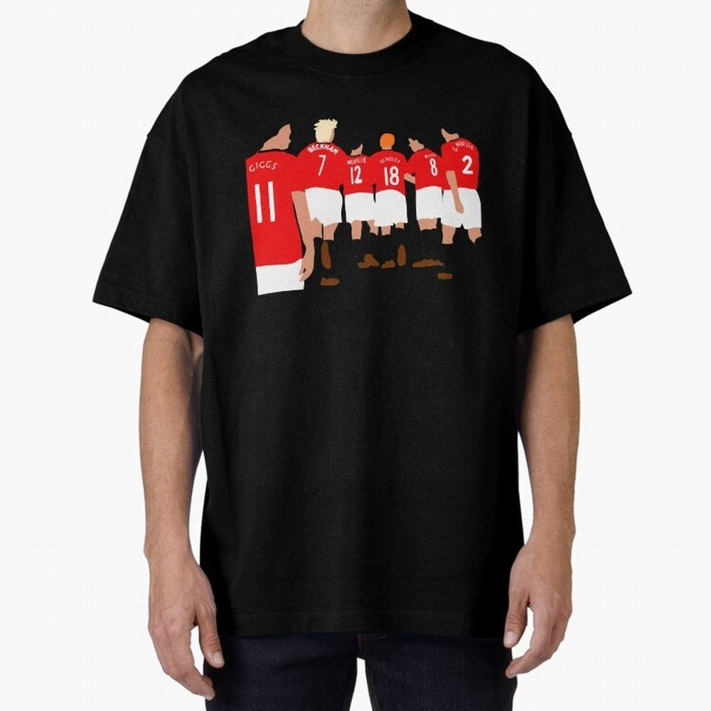 Class of 92 - Manchester United Legends Oversized T-Shirt Experience the Global Stage of FIFA World Cup 2026 USA Canada Mexico for Fans of Messi, Neymar and Mbappe and France and Portugal, Bringing Stadium Chants, National Pride, Trophy Dreams and