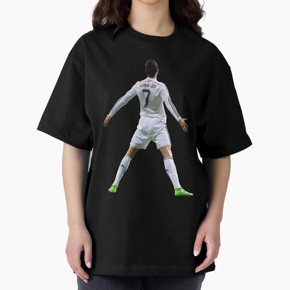 CR7 Oversized T-Shirt Stand with the FIFA World Cup 2026 Group Stage Journey through Mbappe Highlights, Argentina, France and Brazil Pride, Retro Football Energy, Iconic Rivalries, Trophy Chase Drama and Stadium Atmosphere; Created for Match Day