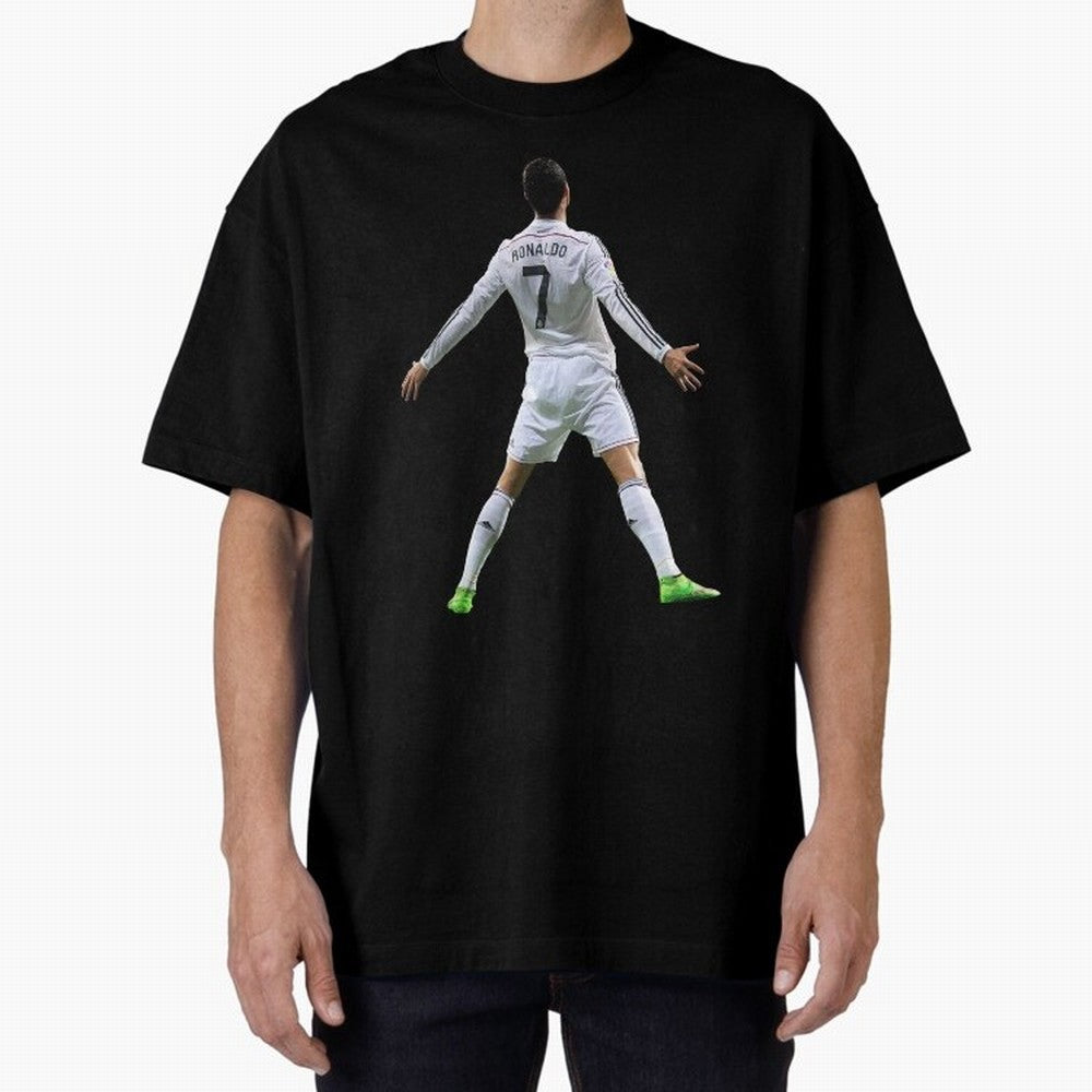 CR7 Oversized T-Shirt Stand with the FIFA World Cup 2026 Group Stage Journey through Mbappe Highlights, Argentina, France and Brazil Pride, Retro Football Energy, Iconic Rivalries, Trophy Chase Drama and Stadium Atmosphere; Created for Match Day