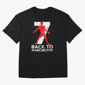 Men Back to manchester Welcome to manchester Oversized T-Shirt Make Every Match About Global Football Passion for FIFA World Cup 2026, Driven by Haaland and Mbappe, Netherlands, Vintage Soccer Flavor, Modern Football Stars, National Flags and Final