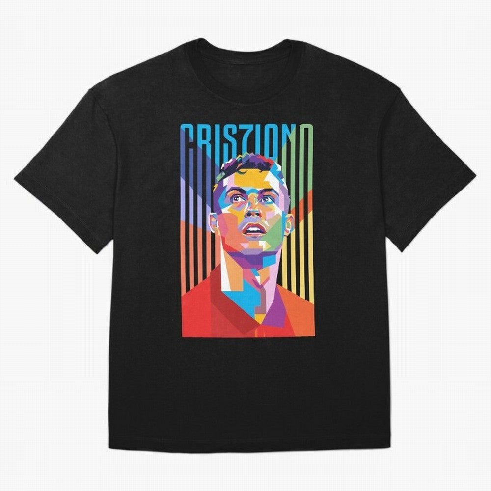 CR7 Pop Art Oversized T-Shirt Get Ready for the FIFA World Cup 2026 Journey through Haaland Highlights, Germany Pride, Sports Nostalgia, International Competition, Famous Players and Unforgettable Victories; Ideal for Football Dads, Football Moms,