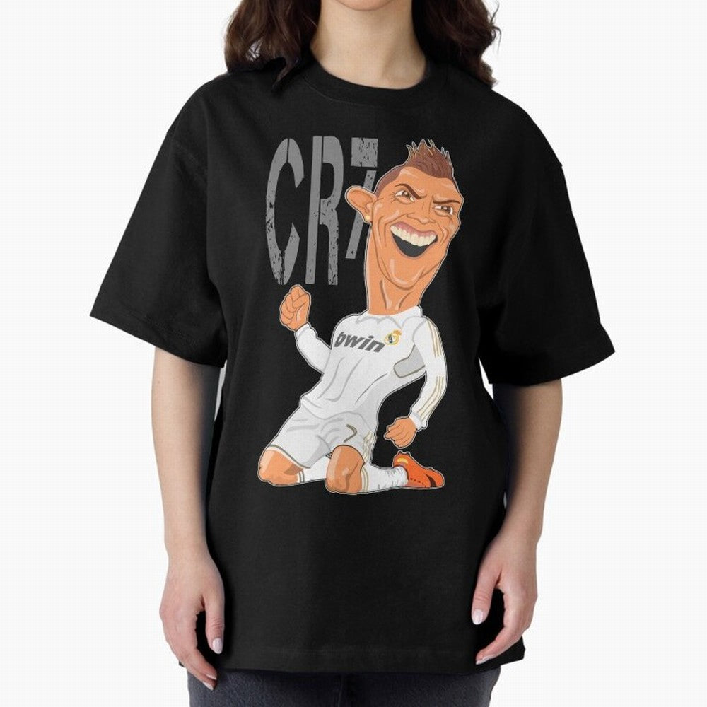RONALDO Oversized T-Shirt Support Your Favorite Stars during FIFA World Cup 2026 for Fans of Messi, CR7 and Mbappe and England, Bringing Soccer Culture, Superstar Moments, National Team Dreams and Competitive Fire; Made for Collectors Who Enjoy