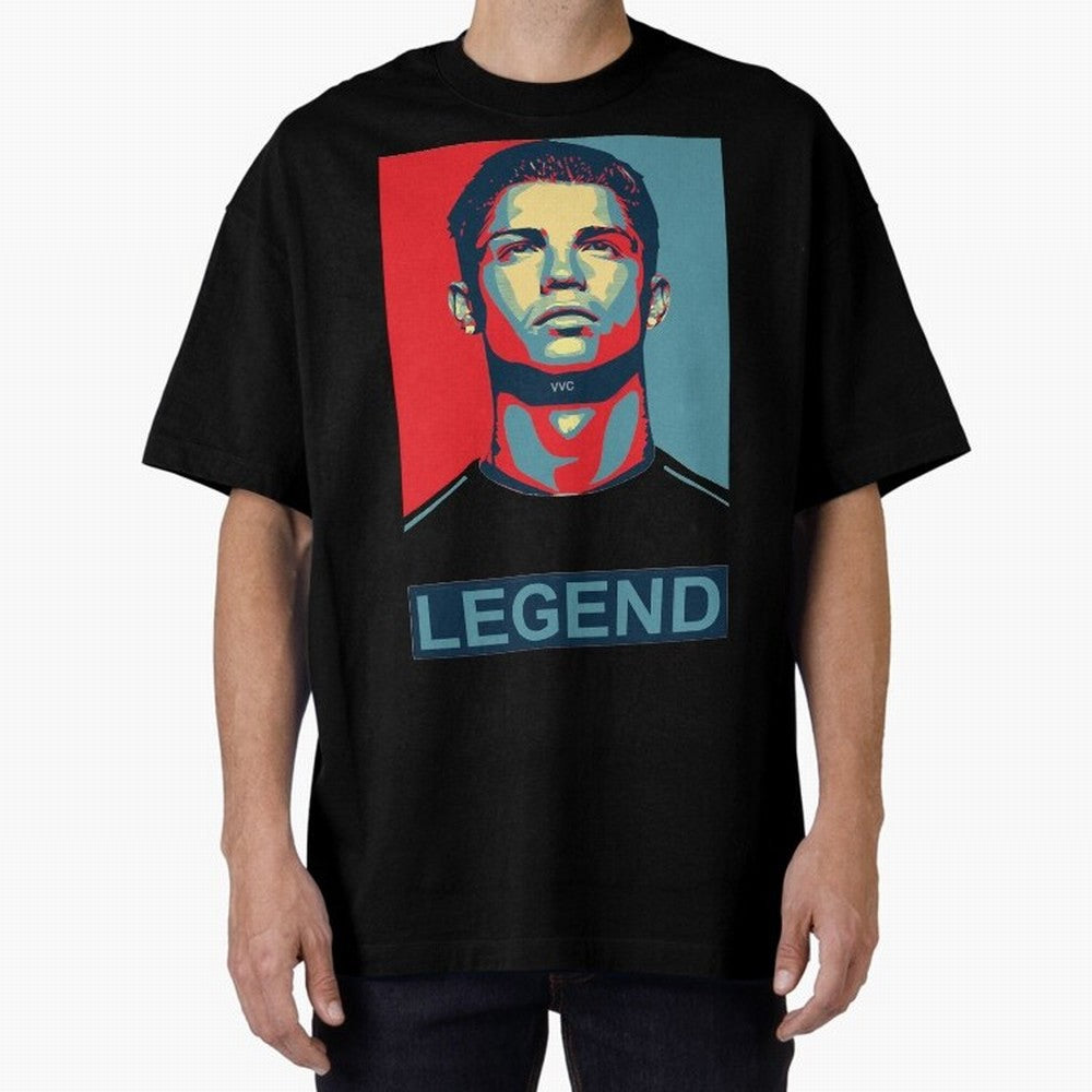 cristiano ronaldo legend Es Oversized T-Shirt Bring Retro Soccer Energy to the FIFA World Cup 2026 Journey through Messi, Neymar and Mbappe Highlights, Argentina and Brazil Pride, Fan Favorite Moments, National Team Passion, Big Match Drama and