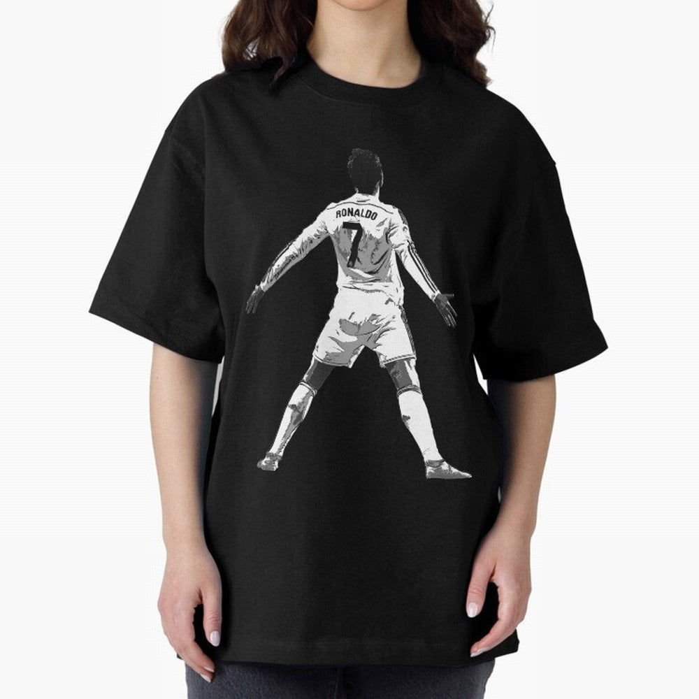 CR7 Cristiano Ronaldo Artwork - Pop Art Style Oversized T-Shirt Show Support during Match Day Hype around FIFA World Cup 2026 USA Canada Mexico, Cristiano Ronaldo, Haaland and CR7, Brazil, Game Day Rituals, Football Legends, Country Pride and the