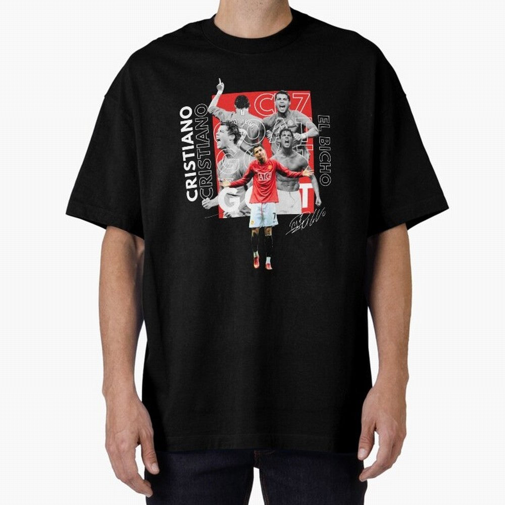 Cristiano Ronaldo CR7 Oversized T-Shirt Show Love for Legendary Goals in FIFA World Cup 2026 Inspired by Messi, Neymar and Mbappe, England, France and Netherlands Energy, Fan Favorite Moments, National Team Passion, Big Match Drama and Soccer