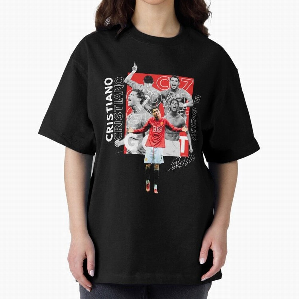Cristiano Ronaldo CR7 Oversized T-Shirt Show Love for Legendary Goals in FIFA World Cup 2026 Inspired by Messi, Neymar and Mbappe, England, France and Netherlands Energy, Fan Favorite Moments, National Team Passion, Big Match Drama and Soccer