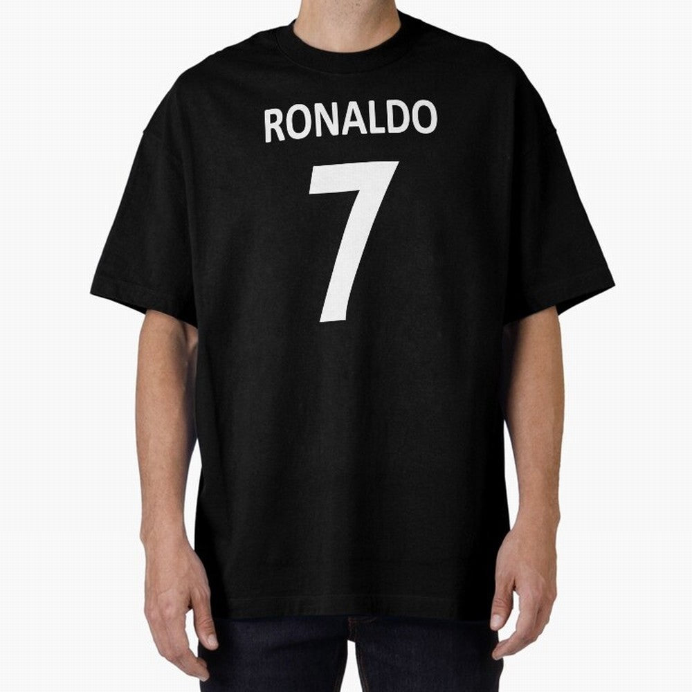 RONALDO NO.7 Oversized T-Shirt Support the Legends of Global Football Passion for FIFA World Cup 2026 Group Stage, Centered on Cristiano Ronaldo, Haaland and CR7, England and Germany, Championship Spirit, Famous Goals, Roaring Crowds and