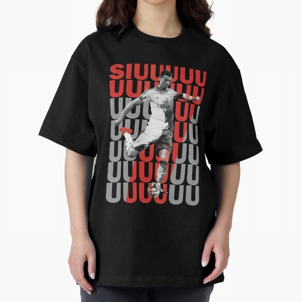 Siuuuuuu Cristiano Ronaldo Oversized T-Shirt Remember Iconic Moments from the FIFA World Cup 2026 Group Stage Journey through Haaland Highlights, Portugal, Spain and Germany Pride, Soccer Culture, Superstar Moments, National Team Dreams and