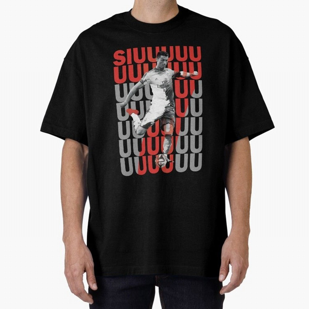Siuuuuuu Cristiano Ronaldo Oversized T-Shirt Remember Iconic Moments from the FIFA World Cup 2026 Group Stage Journey through Haaland Highlights, Portugal, Spain and Germany Pride, Soccer Culture, Superstar Moments, National Team Dreams and