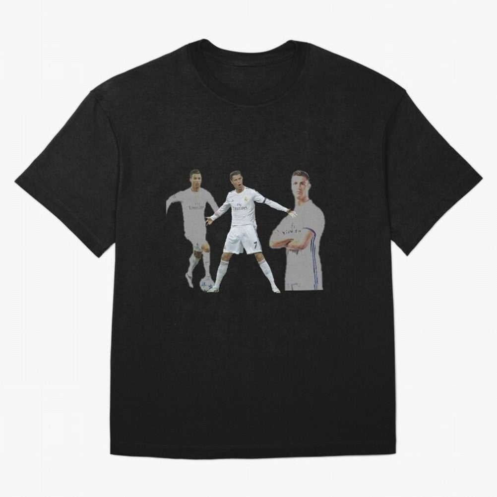 RONALDO Oversized T-Shirt Support FIFA World Cup 2026 Group Stage Filled with CR7, France and Portugal Energy, Football Festival Excitement, Trophy Ambitions, Country Rivalries and Star Player Buzz; Created for Match Day Parties, Soccer Gifts, Fan