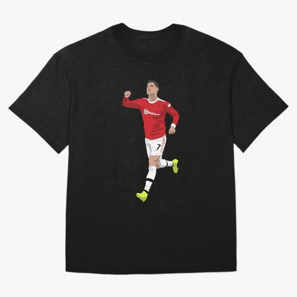 Cristiano Ronaldo Right Here Goal Celebration Oversized T-Shirt Join Supporters Worldwide for FIFA World Cup 2026 Group Stage Spirit, Capturing Portugal, Spain and Germany, Messi and Cristiano Ronaldo, Stadium Chants, National Pride, Trophy Dreams