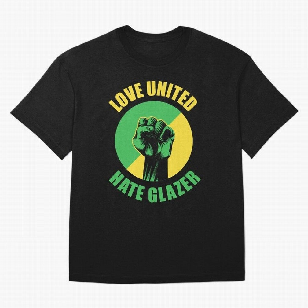 Love United Hate Glazer Oversized T-Shirt Join the Countdown to FIFA World Cup 2026 Group Stage for Fans of Neymar, Haaland and Cristiano Ronaldo and Portugal, Bringing Worldwide Fan Energy, Dramatic Goals, Stadium Lights and Championship