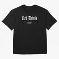 Red Devils Oversized T-Shirt Join Supporters Worldwide for Match Day Hype around FIFA World Cup 2026 USA Canada Mexico, Mbappe, Argentina and Brazil, Classic Soccer Heritage, Championship Pressure, Fan Loyalty and International Pride; Made for Die
