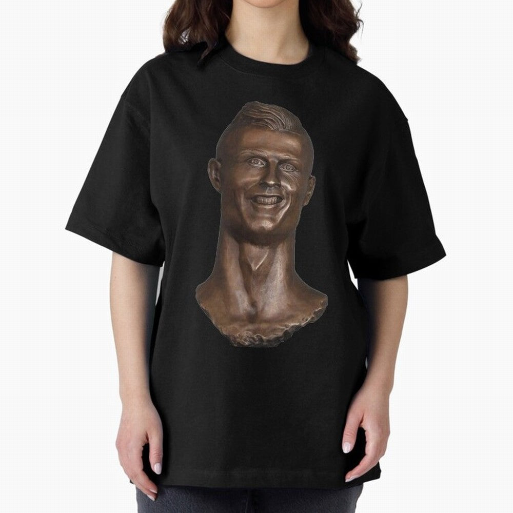 Cristiano Ronaldo Bust Scary Oversized T-Shirt Show Your Stadium Side during Match Day Hype around FIFA World Cup 2026 USA Canada Mexico, CR7 and Messi, England, Supporter Pride, Iconic Celebrations, Legendary Names and Global Match Day Energy;