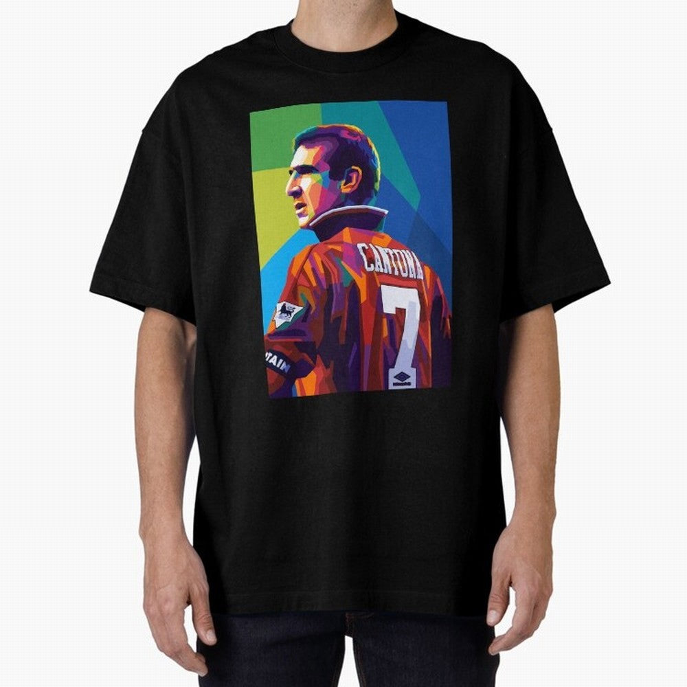 Cantona Man United 7 Pop Art Oversized T-Shirt Feel International Energy from Match Day Hype around FIFA World Cup 2026 USA Canada Mexico, CR7, Portugal, Spain and Germany, Game Day Rituals, Football Legends, Country Pride and the Road to the