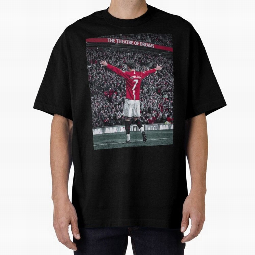 Cristiano Ronaldo Manchester United Oversized T-Shirt Back the Journey through FIFA World Cup 2026 Group Stage for Fans of Mbappe and Neymar and Germany, Bringing Football Passion, Legendary Performances, Festival Vibes and Supporter Community;