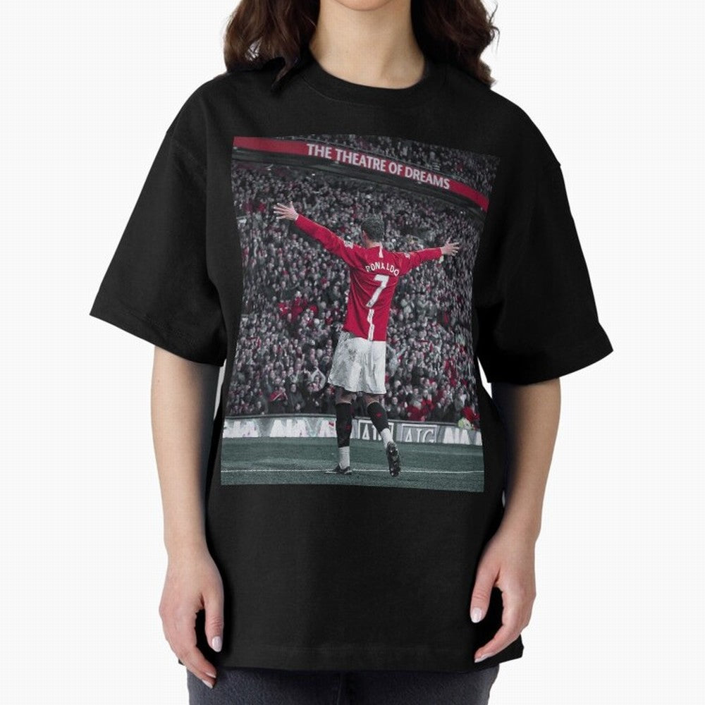 Cristiano Ronaldo Manchester United Oversized T-Shirt Back the Journey through FIFA World Cup 2026 Group Stage for Fans of Mbappe and Neymar and Germany, Bringing Football Passion, Legendary Performances, Festival Vibes and Supporter Community;
