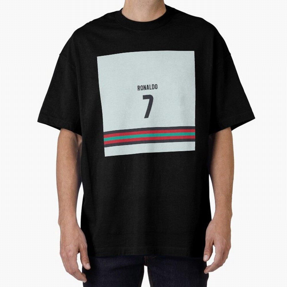Cristiano Ronaldo Portugal Away Oversized T-Shirt Celebrate Supporters United by Match Day Hype around FIFA World Cup 2026 USA Canada Mexico, Mbappe and Neymar, Spain and Netherlands, Sports Nostalgia, International Competition, Famous Players and