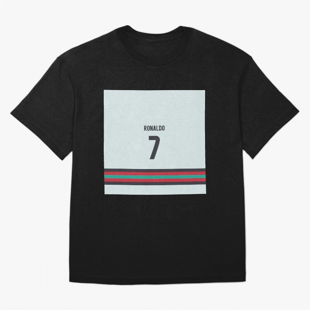 Cristiano Ronaldo Portugal Away Oversized T-Shirt Celebrate Supporters United by Match Day Hype around FIFA World Cup 2026 USA Canada Mexico, Mbappe and Neymar, Spain and Netherlands, Sports Nostalgia, International Competition, Famous Players and