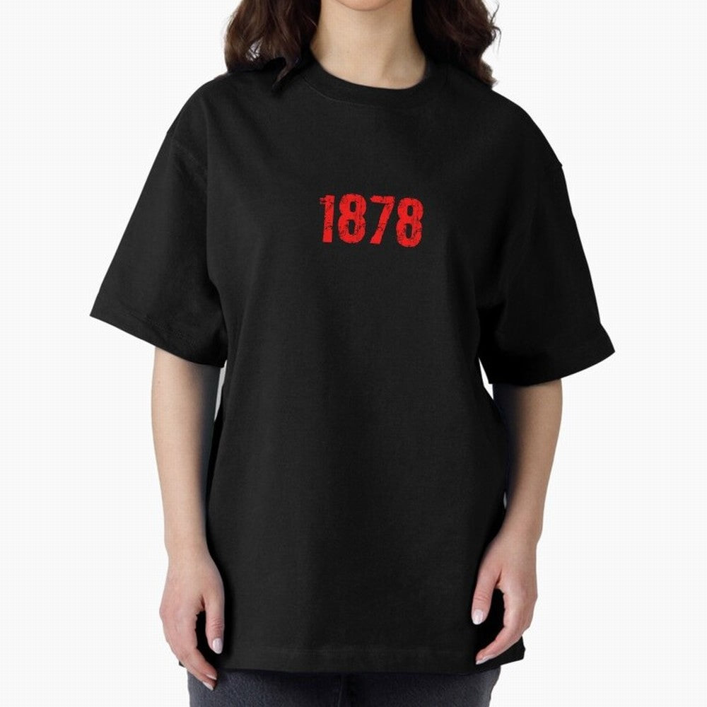 1878 Oversized T-Shirt Bring a Champion Mindset to Global Football Passion for FIFA World Cup 2026 USA Canada Mexico, Driven by Messi, Neymar and Mbappe, Spain and Netherlands, Retro Football Energy, Iconic Rivalries, Trophy Chase Drama and Stadium