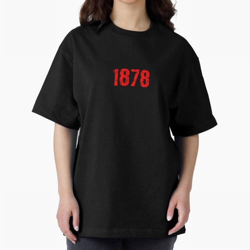 1878 Oversized T-Shirt Bring a Champion Mindset to Global Football Passion for FIFA World Cup 2026 USA Canada Mexico, Driven by Messi, Neymar and Mbappe, Spain and Netherlands, Retro Football Energy, Iconic Rivalries, Trophy Chase Drama and Stadium