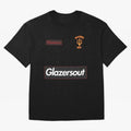 GlazersOut Red Manchester Kit V-Neck Oversized T-Shirt Honor Football Greatness during FIFA World Cup 2026 Group Stage for Fans of Neymar, Haaland and Cristiano Ronaldo and France and Portugal, Bringing Goal Celebration Energy, Supporter Heritage,