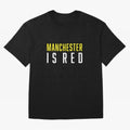 Manchester is Red Oversized T-Shirt Relive Legendary Nights from Match Day Hype around FIFA World Cup 2026 Group Stage, Messi, Germany, Fan Favorite Moments, National Team Passion, Big Match Drama and Soccer History; Great for Watch Parties, Sports