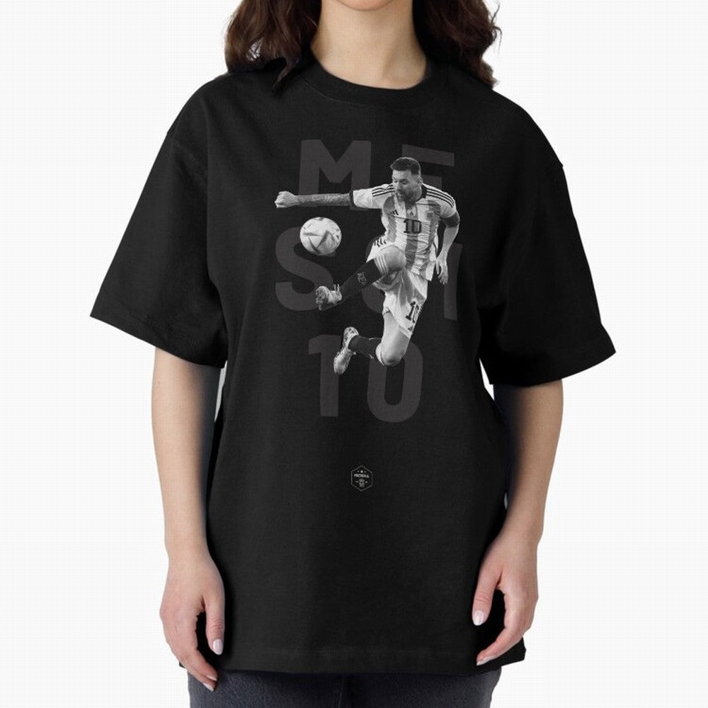 Lionel Messi Oversized T-Shirt Remember Match Day Hype around FIFA World Cup 2026, CR7, Spain, Football Festival Excitement, Trophy Ambitions, Country Rivalries and Star Player Buzz; Perfect for Fans, Collectors, Family Gatherings, Watch Parties