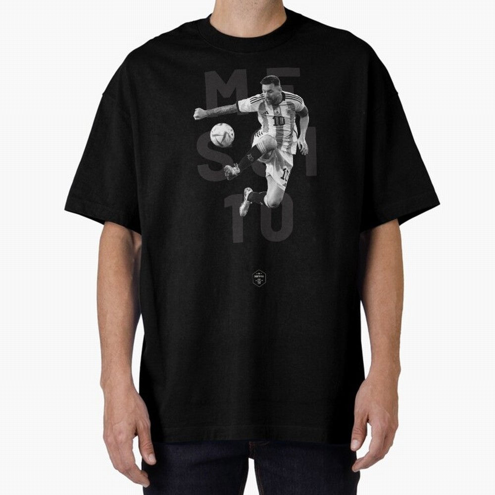 Lionel Messi Oversized T-Shirt Remember Match Day Hype around FIFA World Cup 2026, CR7, Spain, Football Festival Excitement, Trophy Ambitions, Country Rivalries and Star Player Buzz; Perfect for Fans, Collectors, Family Gatherings, Watch Parties