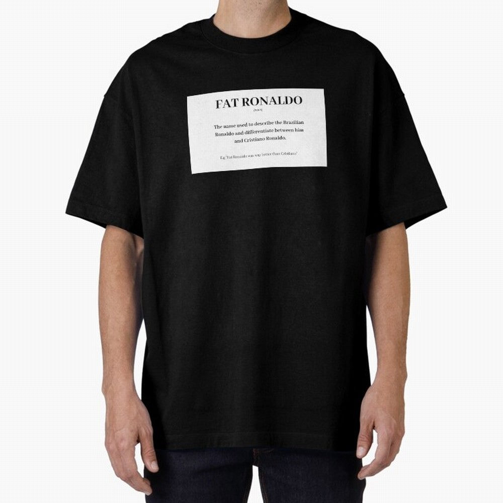 FAT RONALDO Oversized T-Shirt Celebrate the Stars of FIFA World Cup 2026 Group Stage Spirit, Driven by Netherlands, CR7, Tournament Hype, Historic Matchups, Family Viewing Parties and Global Sports Pride; Great for Supporters Who Love Legendary