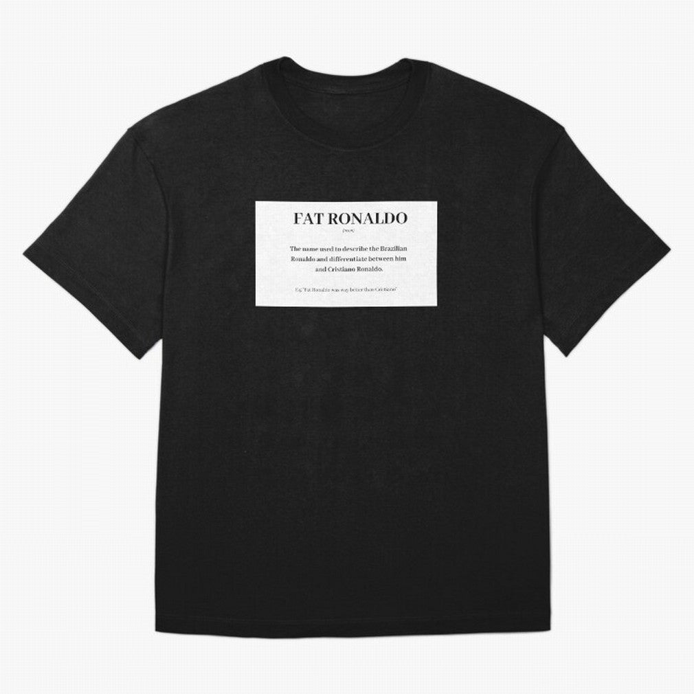 FAT RONALDO Oversized T-Shirt Celebrate the Stars of FIFA World Cup 2026 Group Stage Spirit, Driven by Netherlands, CR7, Tournament Hype, Historic Matchups, Family Viewing Parties and Global Sports Pride; Great for Supporters Who Love Legendary