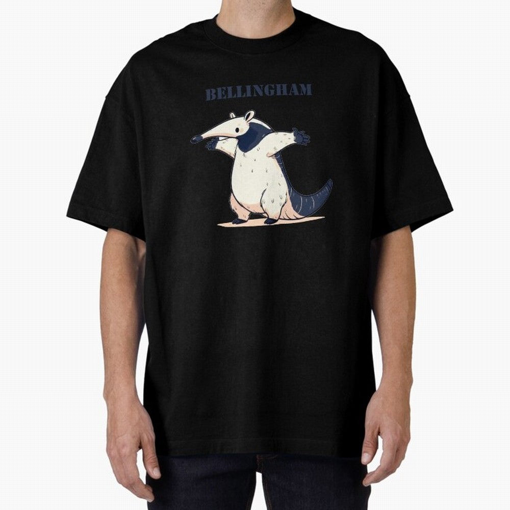Celebration Bellingham Tamandua Oversized T-Shirt Show Championship Spirit for Global Football Passion for FIFA World Cup 2026, Inspired by Messi and Cristiano Ronaldo, England, Goal Celebration Energy, Supporter Heritage, Football Icons and