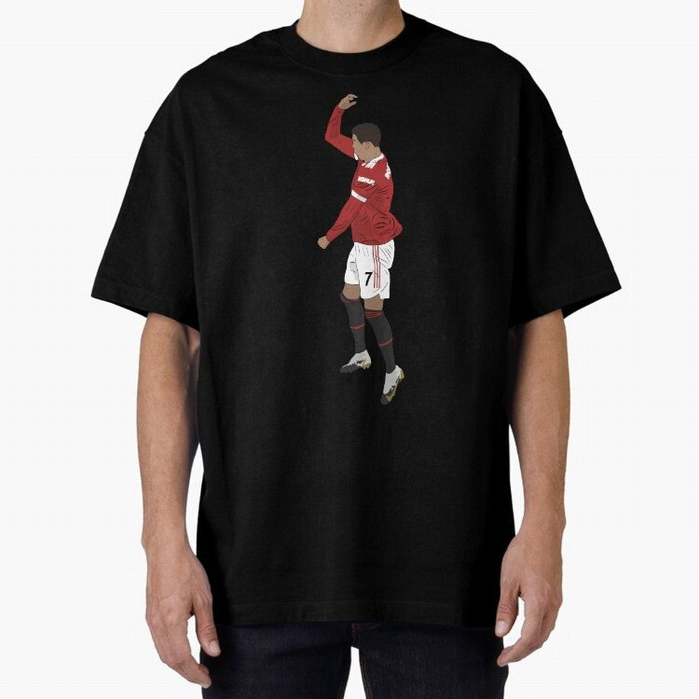 Cristiano Ronaldo Pirouette Siuuuu Goal Celebration Oversized T-Shirt Celebrate Every Goal in Match Day Hype around FIFA World Cup 2026, Haaland and Mbappe, Argentina and Brazil, Vintage Soccer Flavor, Modern Football Stars, National Flags and