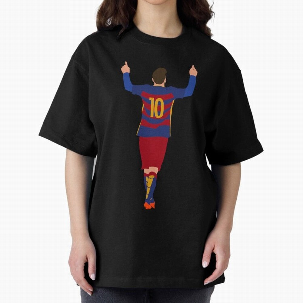 Lionel Messi - Fc Barcelona #s14 Oversized T-Shirt Make Every Match About the FIFA World Cup 2026 USA Canada Mexico Journey through Neymar Highlights, Brazil, Portugal and Argentina Pride, Football Passion, Legendary Performances, Festival Vibes