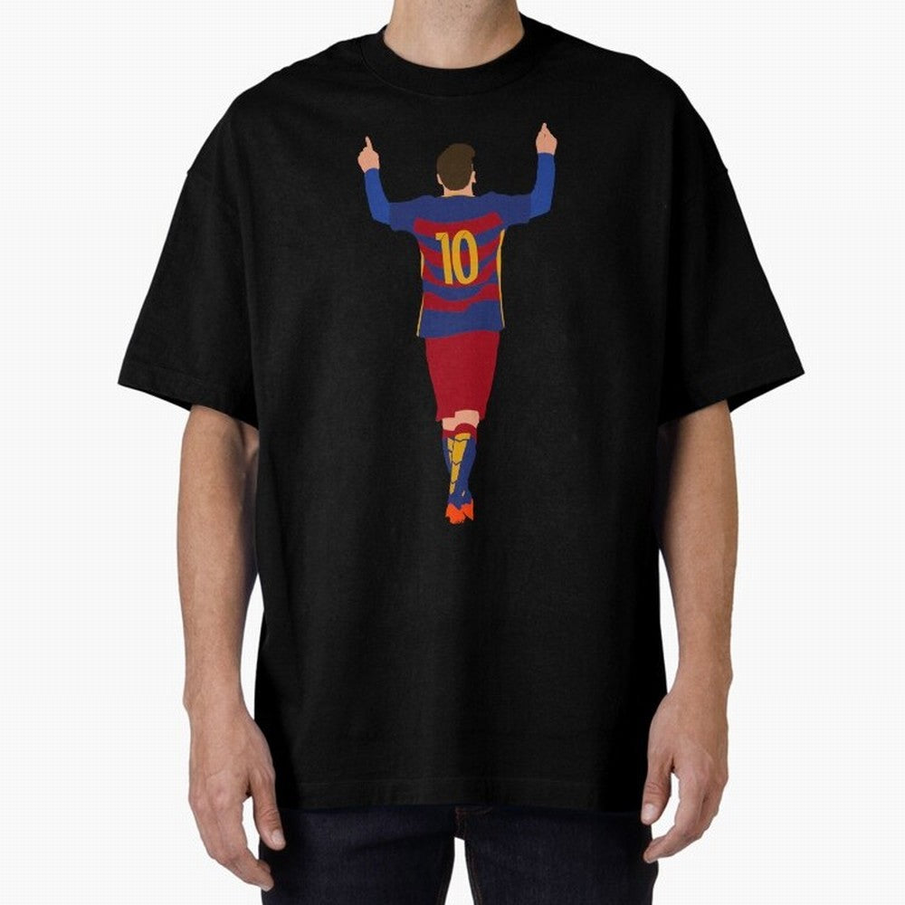 Lionel Messi - Fc Barcelona #s14 Oversized T-Shirt Make Every Match About the FIFA World Cup 2026 USA Canada Mexico Journey through Neymar Highlights, Brazil, Portugal and Argentina Pride, Football Passion, Legendary Performances, Festival Vibes