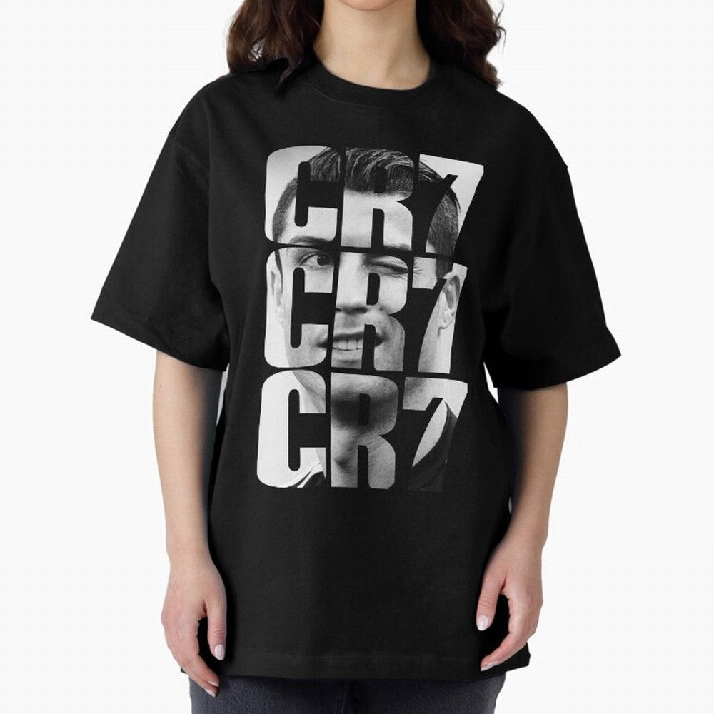 CR7 smile Oversized T-Shirt Show Love for Legendary Goals in the FIFA World Cup 2026 Journey through Neymar Highlights, Brazil, Portugal and Argentina Pride, Fan Favorite Moments, National Team Passion, Big Match Drama and Soccer History; Great for
