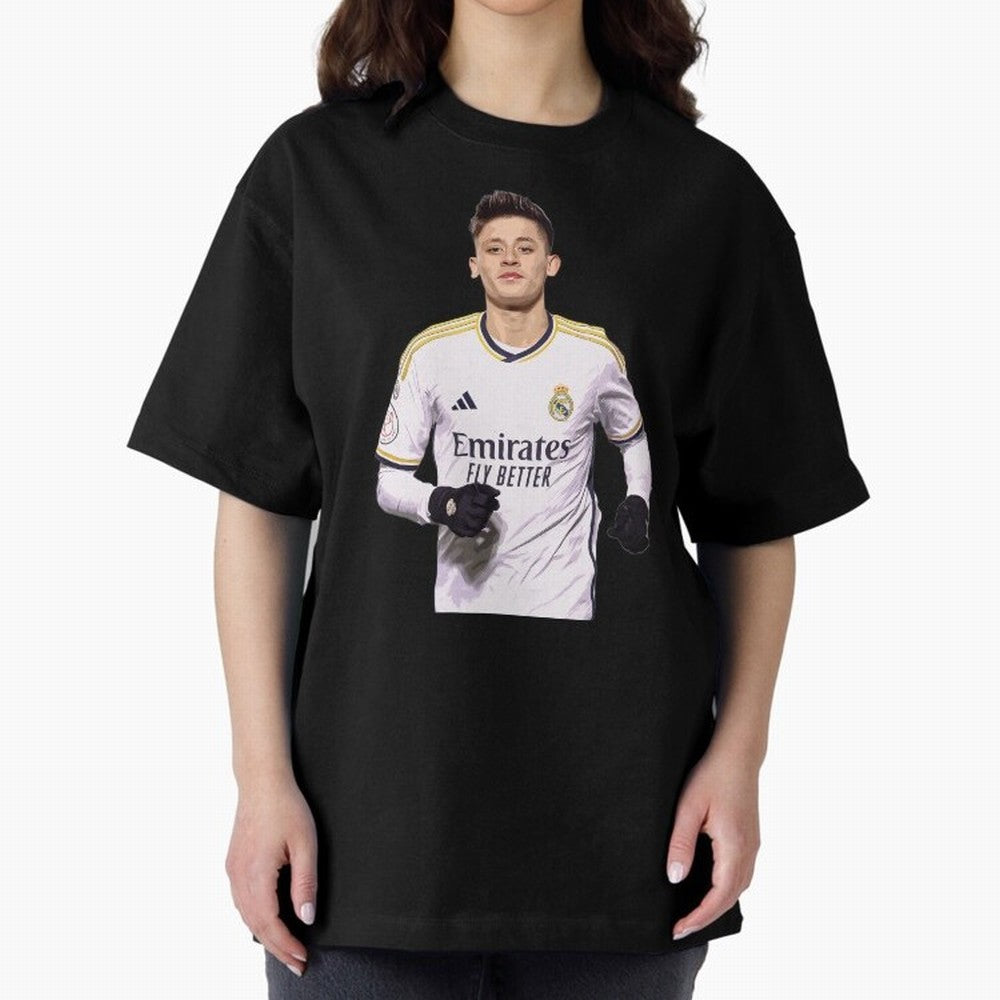arda guler real madrid Oversized T-Shirt Treasure Match Day Hype around FIFA World Cup 2026 Group Stage, Haaland and Mbappe, Spain and Netherlands, Sports Nostalgia, International Competition, Famous Players and Unforgettable Victories; Ideal for