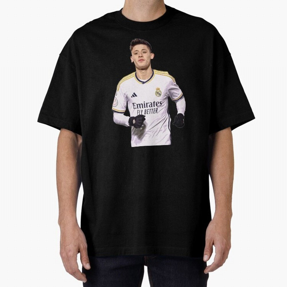 arda guler real madrid Oversized T-Shirt Treasure Match Day Hype around FIFA World Cup 2026 Group Stage, Haaland and Mbappe, Spain and Netherlands, Sports Nostalgia, International Competition, Famous Players and Unforgettable Victories; Ideal for