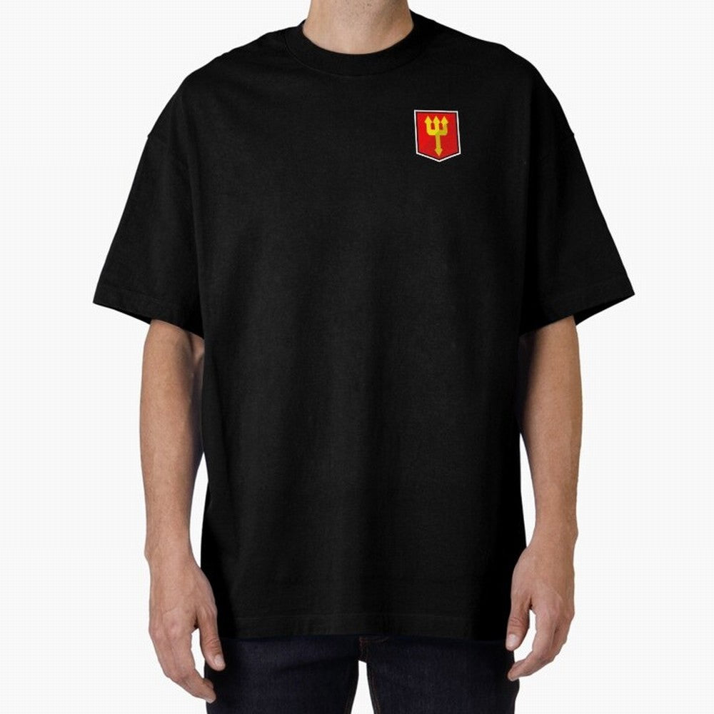 Simple Badge Design Manchester United - The Red Devils Trident Oversized T-Shirt Capture FIFA World Cup 2026 USA Canada Mexico Driven by CR7, Portugal Energy, Stadium Chants, National Pride, Trophy Dreams and Unforgettable Football Memories;