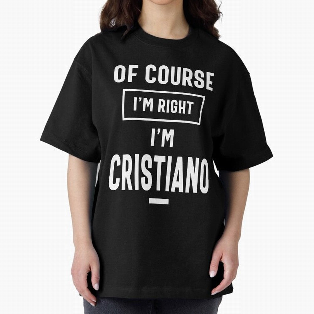 Cristiano Personalized Name Birthday Gift Oversized T-Shirt Bring Trophy Dreams to FIFA World Cup 2026 Spirit, Connected to England and Germany, Mbappe, Champion Mindset, Group Stage Buzz, Knockout Tension and Passionate Fan Culture; Ideal for