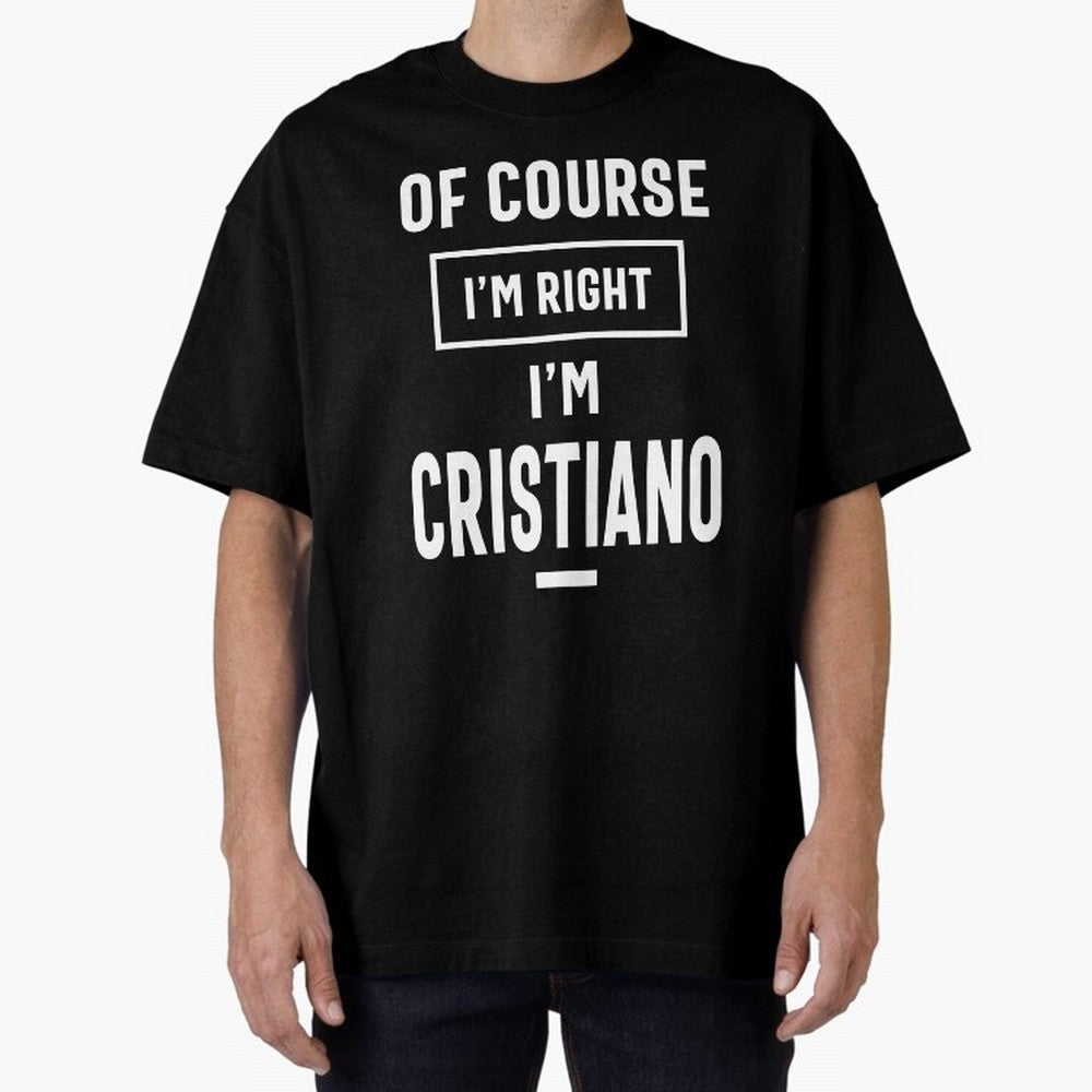 Cristiano Personalized Name Birthday Gift Oversized T-Shirt Bring Trophy Dreams to FIFA World Cup 2026 Spirit, Connected to England and Germany, Mbappe, Champion Mindset, Group Stage Buzz, Knockout Tension and Passionate Fan Culture; Ideal for