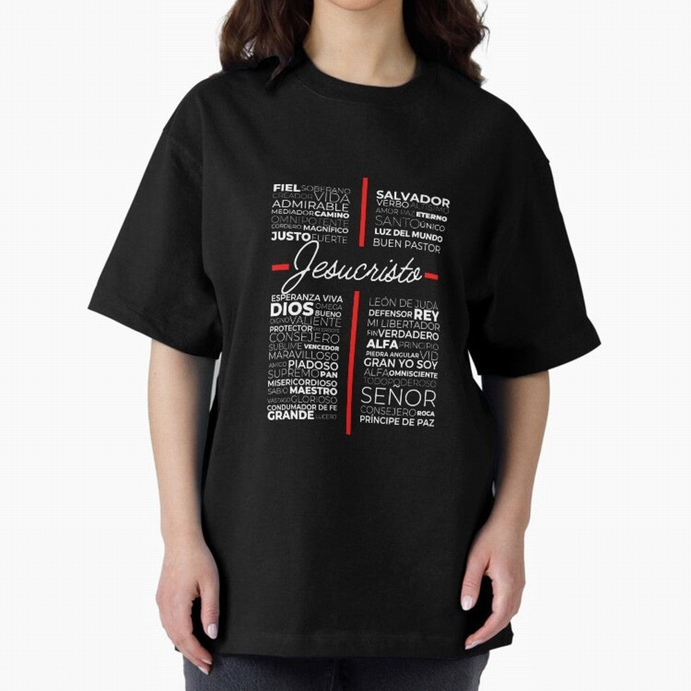 Jesus Christian Cristiano Espanol Oversized T-Shirt Bring a Vintage Feel to FIFA World Cup 2026 USA Canada Mexico Driven by Mbappe and Neymar, Argentina, France and Brazil Energy, Global Supporter Spirit, Legendary Goals, National Colors and