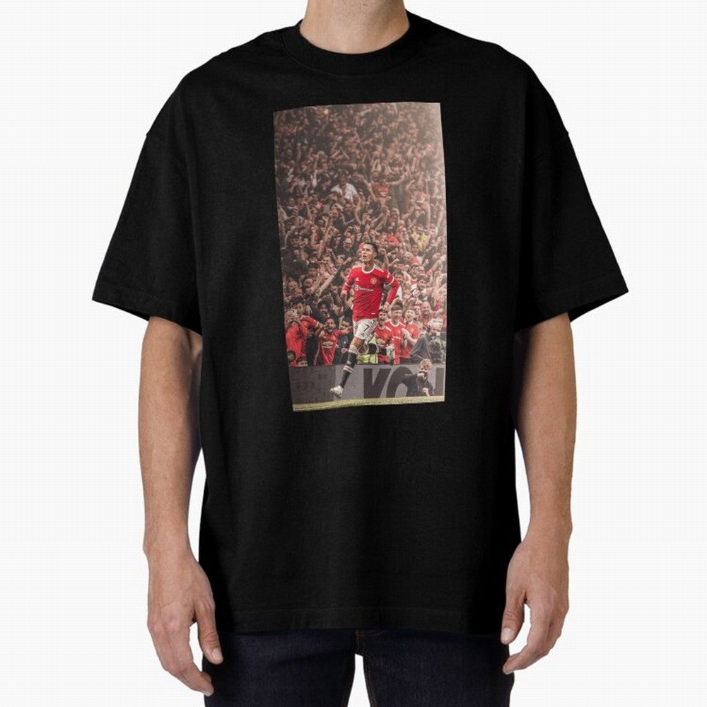cristiano Oversized T-Shirt Represent Football Lovers during Global Football Passion for FIFA World Cup 2026 Group Stage, Made for Neymar, Haaland and Cristiano Ronaldo, England, Stadium Memories, Football Loyalty, International Chants and