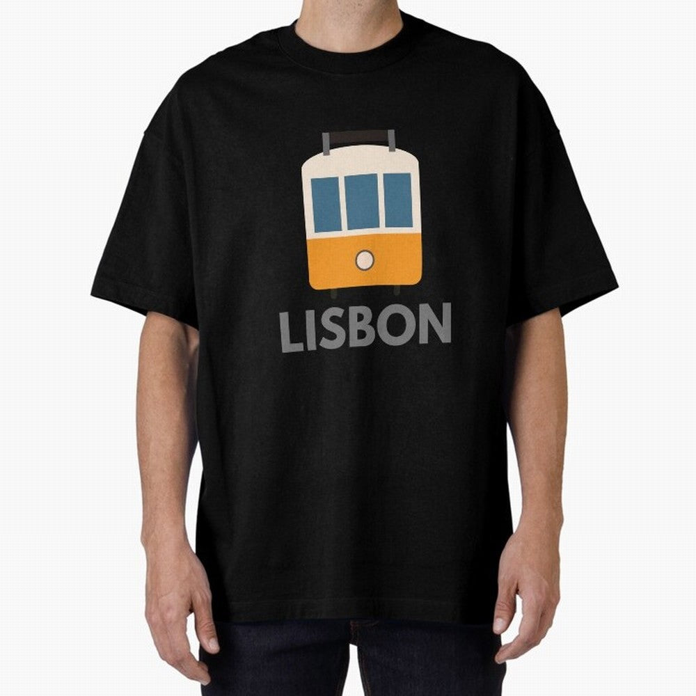 Lisboa Tram (Lisbon city, Portugal) Oversized T-Shirt Celebrate Classic Football Spirit in Global Football Passion for FIFA World Cup 2026, Celebrating Mbappe and Neymar, Spain and Netherlands, Match Day Excitement, Supporter Culture, Golden Goals