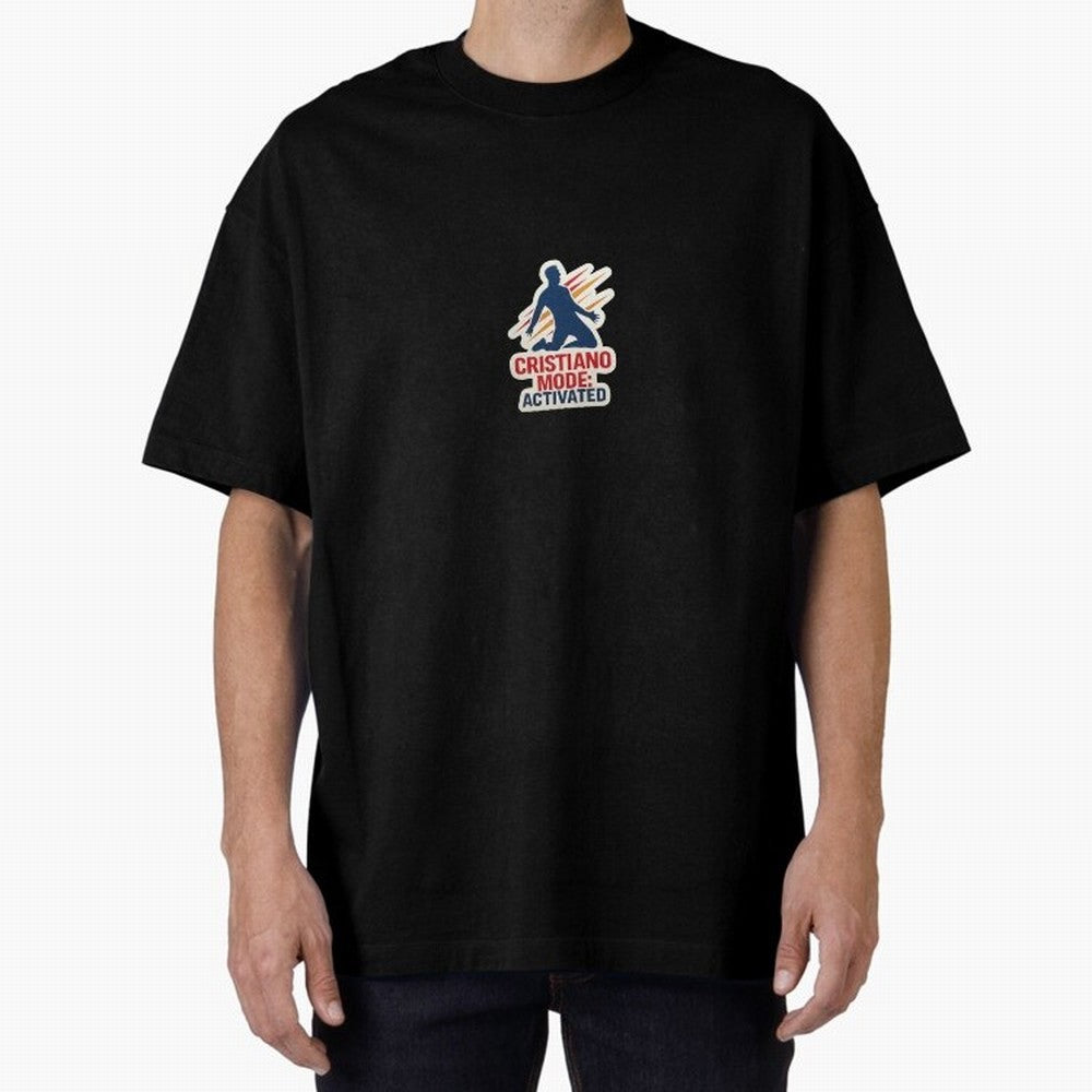 Cristiano Mode: Activated v2 Oversized T-Shirt Celebrate Football Heritage in FIFA World Cup 2026 for Fans of Mbappe and Germany, Bringing Stadium Memories, Football Loyalty, International Chants and Championship Tradition; Made for Die Hard