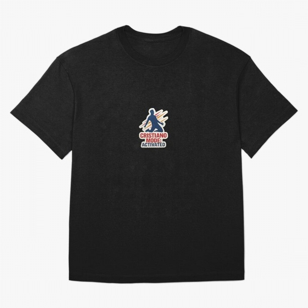 Cristiano Mode: Activated v2 Oversized T-Shirt Celebrate Football Heritage in FIFA World Cup 2026 for Fans of Mbappe and Germany, Bringing Stadium Memories, Football Loyalty, International Chants and Championship Tradition; Made for Die Hard